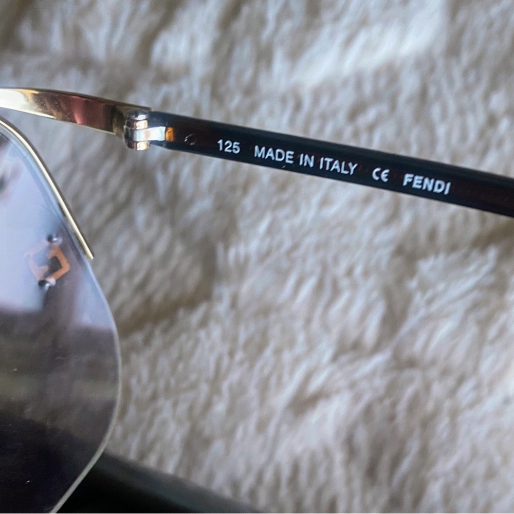 Fendi Women's Gold & Brown Oversized Sunglasses - Picture 5 of 11